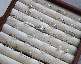 28pcs dainty silver set rings, silver Ring set ,gift for her Gold Midi Ring Set, thin ring set, stackable rings, bohemian, pearl,Under 15