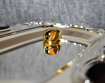 UK seller! Adjustable cat's eye agate rings, decent ring,Gold Plated Stainless Steel Chunky statement Ring,gift for her, gold ring, classic