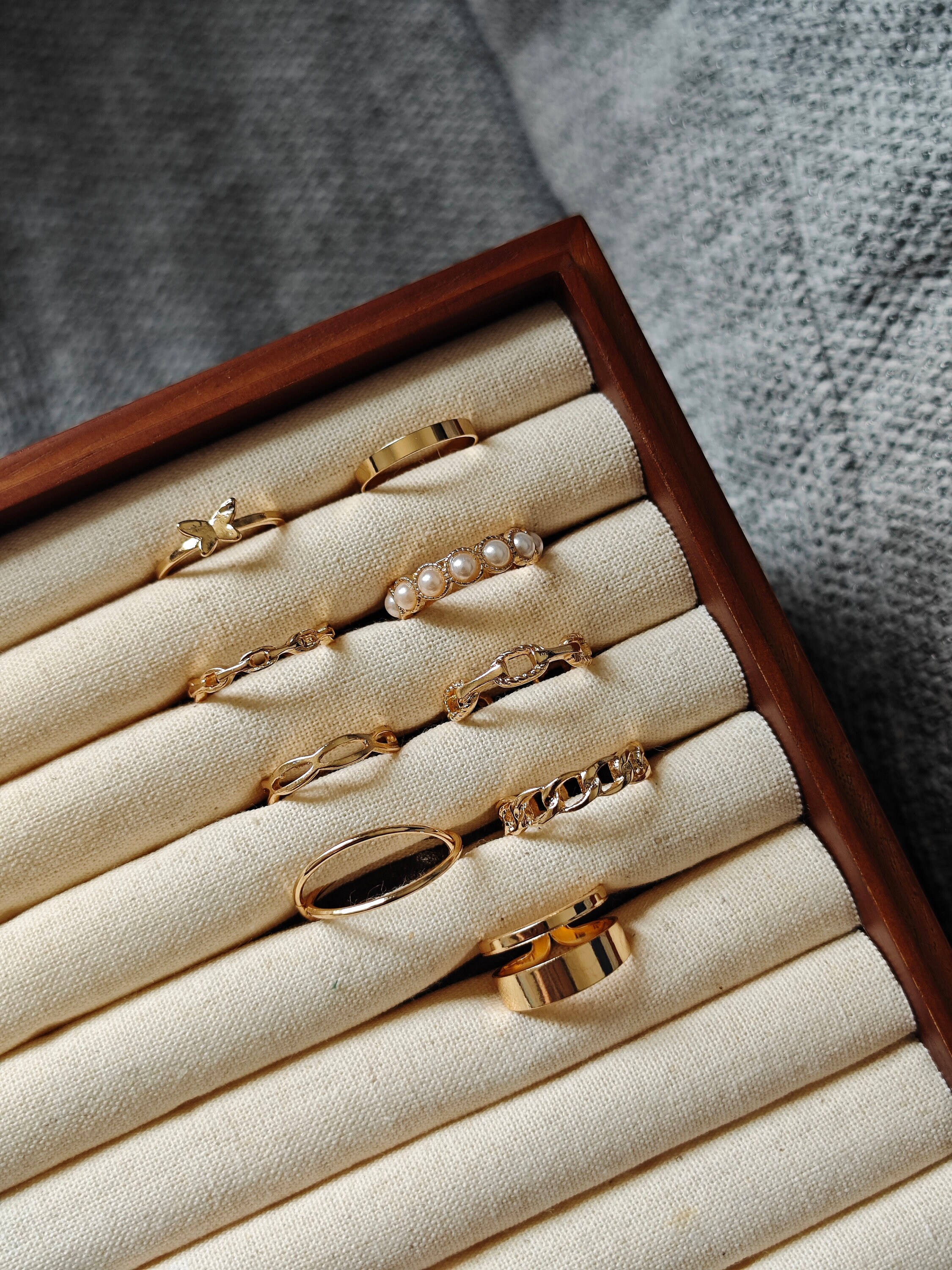 UK Seller 9pcs Chic Gold Set Rings, Gold Ring Set ,gift for Her Gold Midi  Ring Set, Cute Thin Ring Set, Stackable Rings, Bohemian, Pearl - Etsy