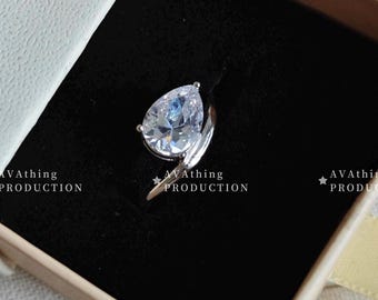 UK seller! Minimalist rain drop sliver elegant thin  rings, decent s925 silver ring, statement Ring,gift for her,silver ring,waterproof,gem