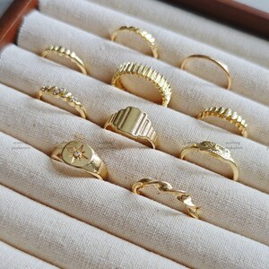 Säljare i Storbritannien! 10-delat set med silver-/guldfärgade ringar, stapelbara midi-knogringar i valfri storlek, värdepaket, presentpåse ingår, bohemisk minimalistisk ring