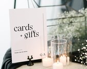 Wedding Cards And Gifts Sign Template For Wedding Minimalist Cards and Gifts Table Sign Printable Modern Gift Sign Template GEORGIA