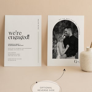 Engagement Party Invitation Sleek Design