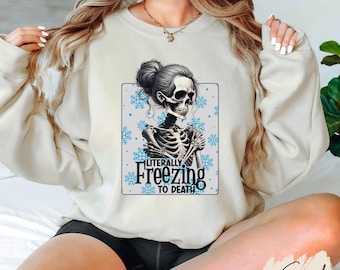 Sudadera navideña fea, sarcástica y divertida de invierno, unisex, con cuello redondo, ideal como regalo de Año Nuevo.