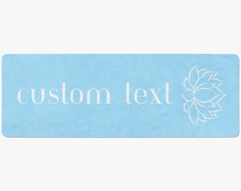 Personalized Yoga Mat with Lotus Flower Custom Gifts for Her Gifts for Mom Daughter Gym Accessories Yoga Teacher Exercise Mat Fitness