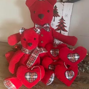 Memory bear from shirt or other material - pajamas, scarf or tie