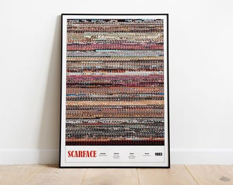 Scarface, the 1983 Classic, Full Movie Print- Whole Movie Poster Print - Details -FMP52* (24"x36")