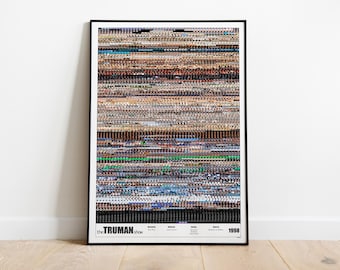 the Truman show, Full Movie Print- Whole Movie Poster Print - Details -FMP140* (24"x36")