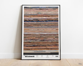 The Big Lebowski Print- Whole Movie Poster Print - Details -FMP7* (24"x36")