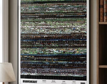Braveheart, Full Movie Print- Whole Movie Poster Print - Details -FMP105* (24"x36")