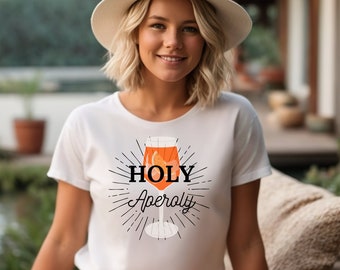 Aperol Spritz Camiseta unisex Holy Aperoly Camiseta vintage Aperol Regalo