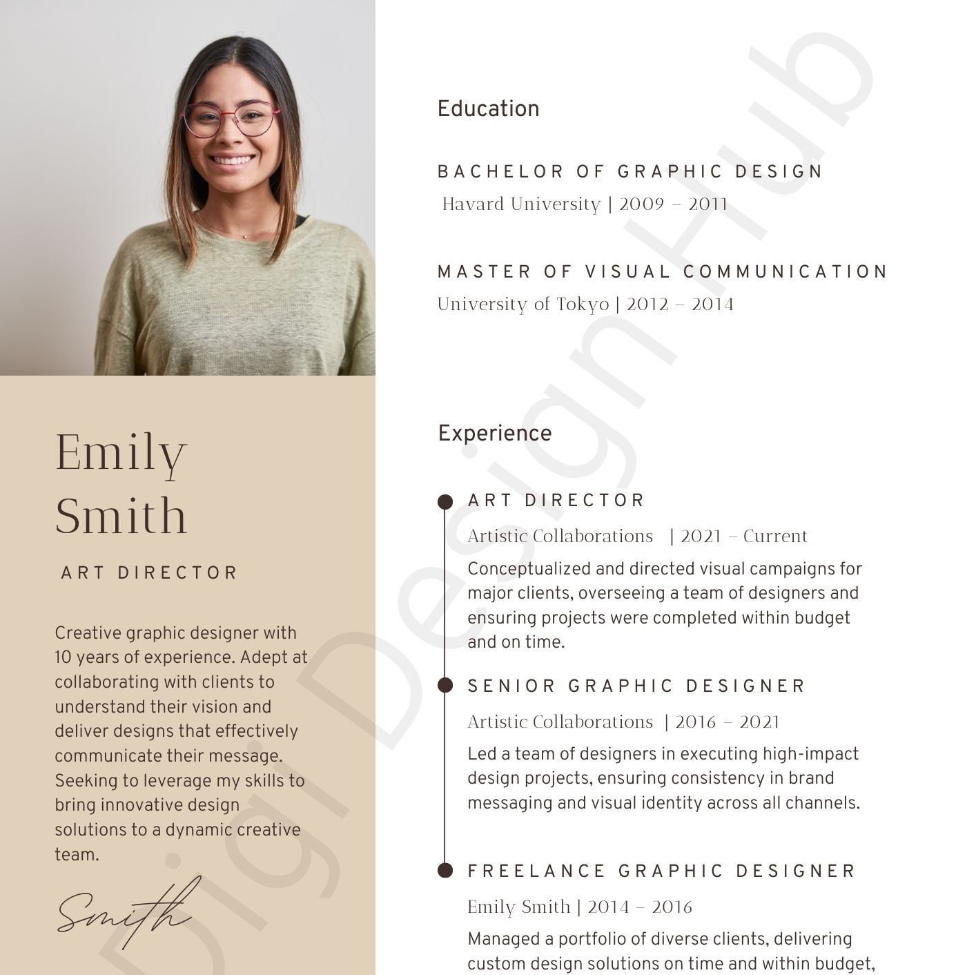 Resume Template for Canva Professional CV Template, Canva Modern Resume