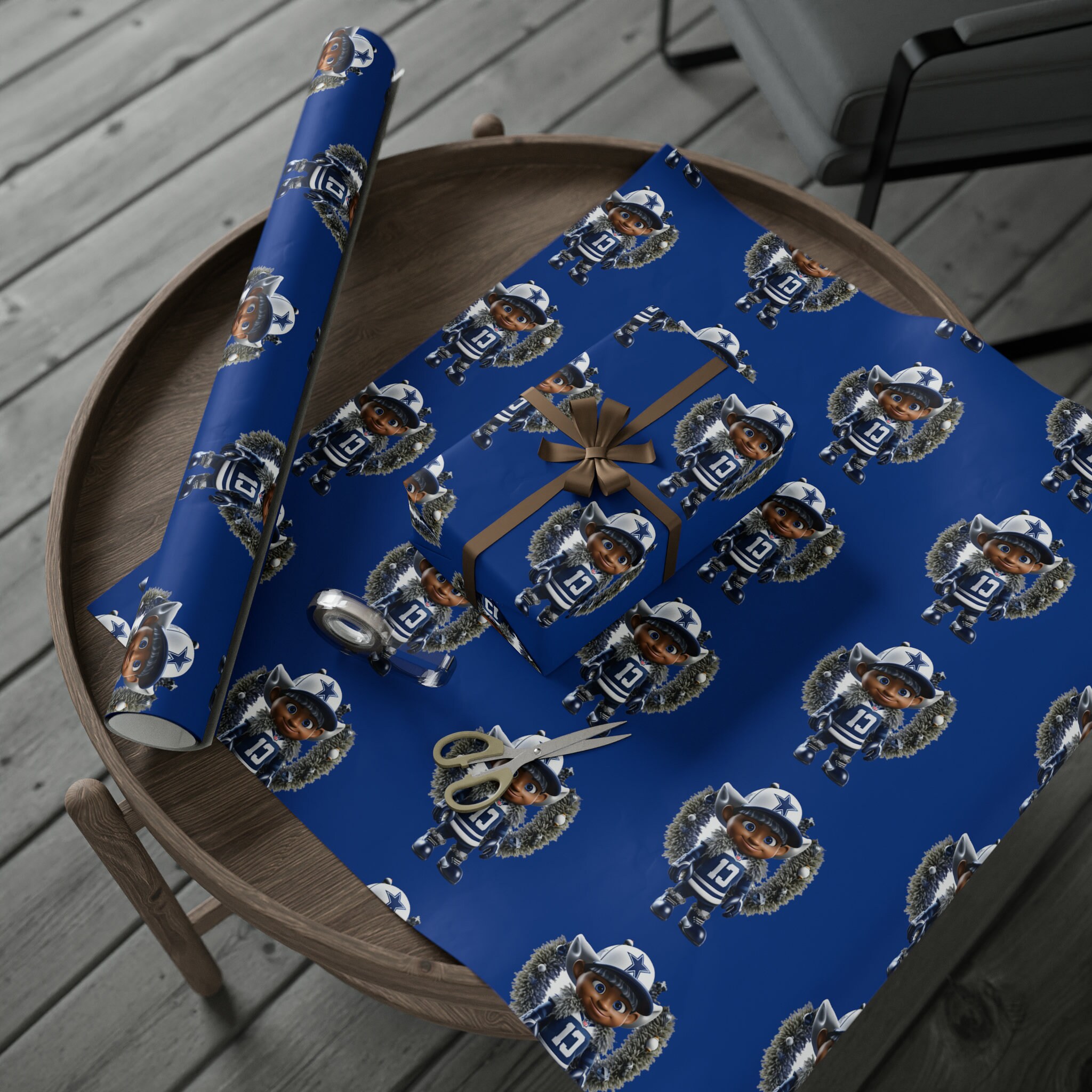 Dallas Cowboys Christmas Wrapping Paper Etsy