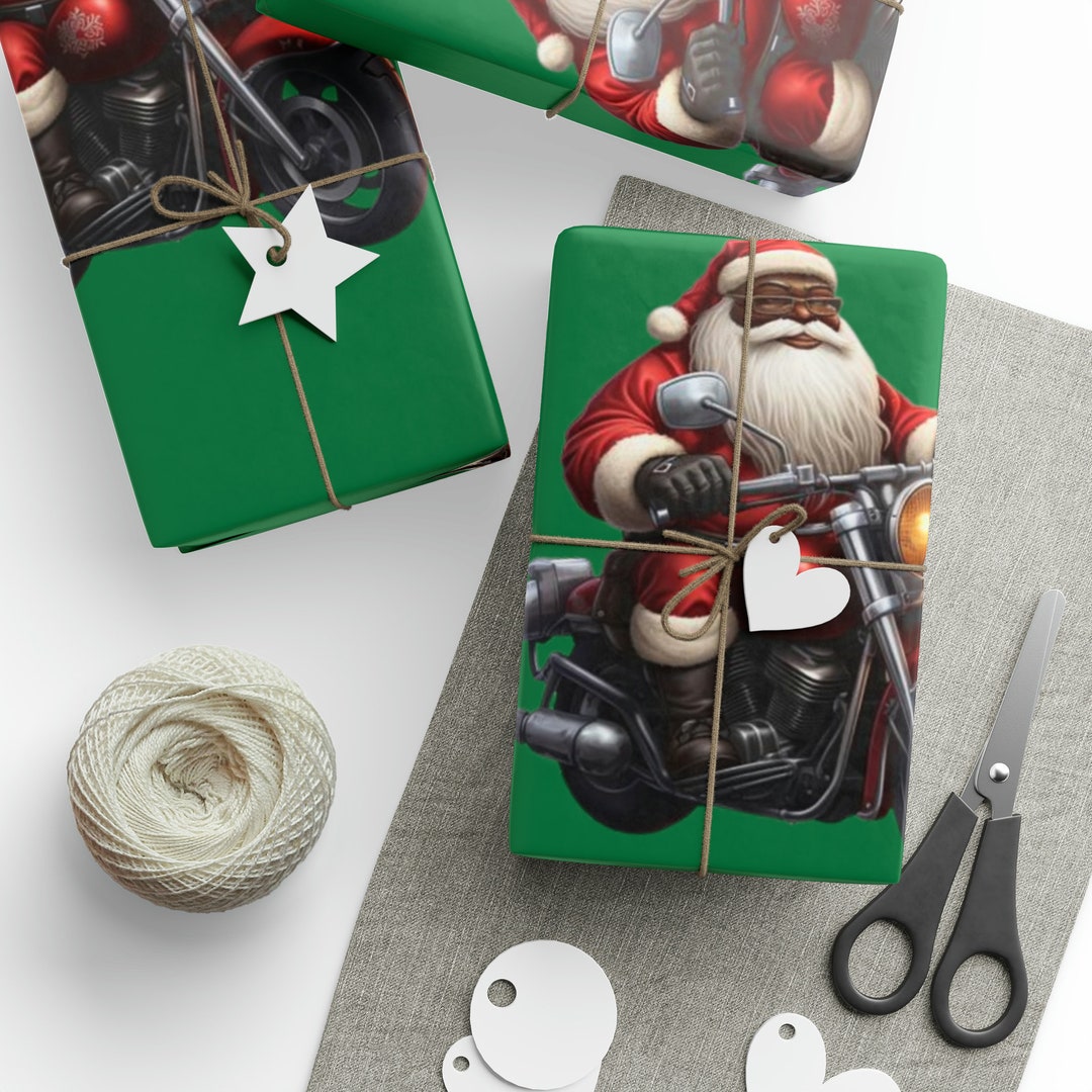 harley davidson wrapping paper