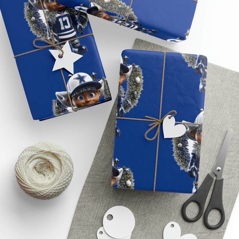 Dallas Cowboys Christmas Wrapping Paper Etsy