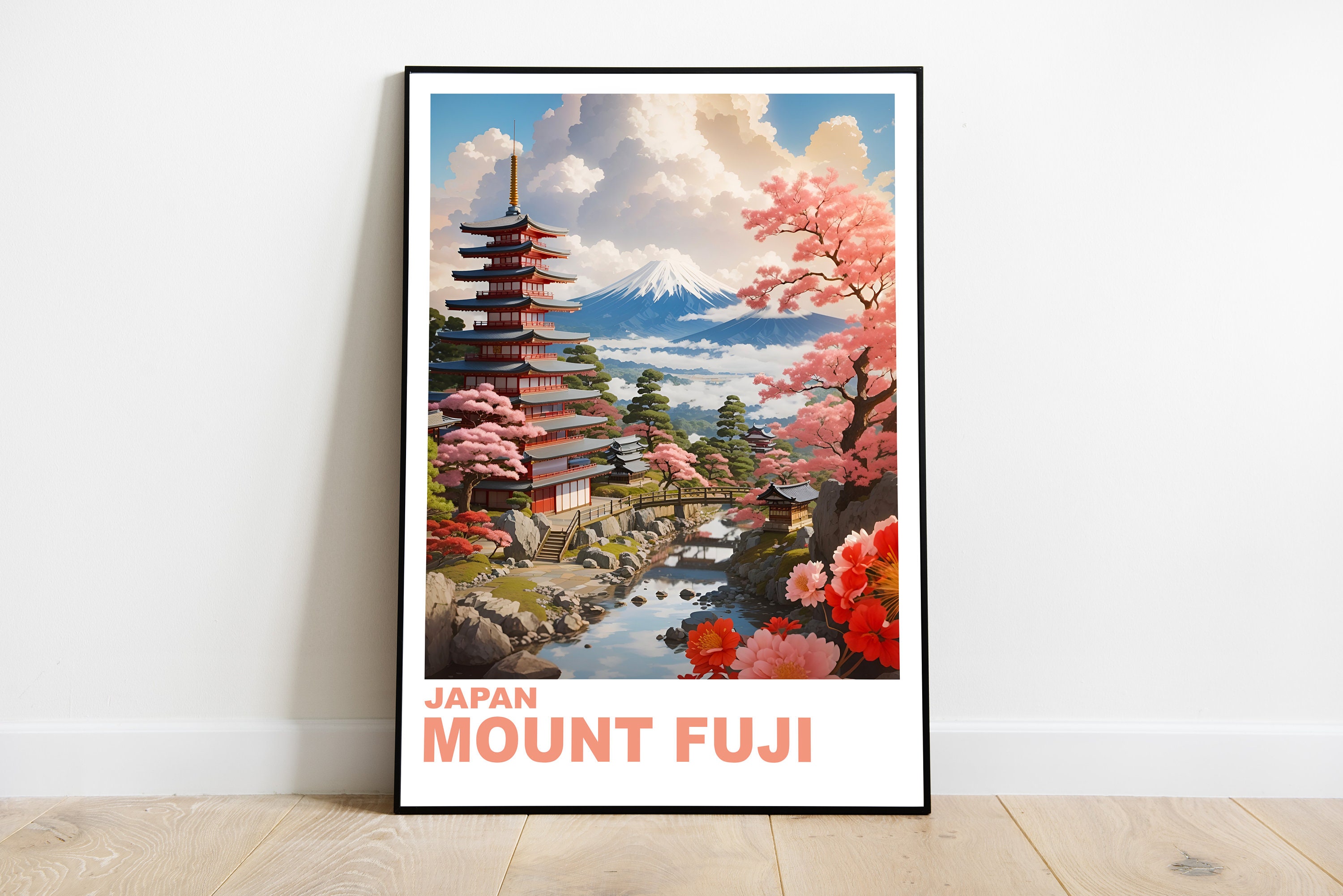 Poster Fuji Mount Etsy -