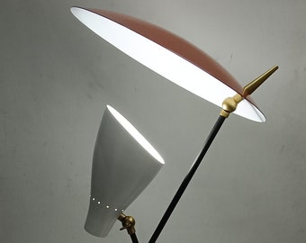 1950 Style Modern Italian Mid Century Stilnovo Style Desk or Table Lamp Study Lamp