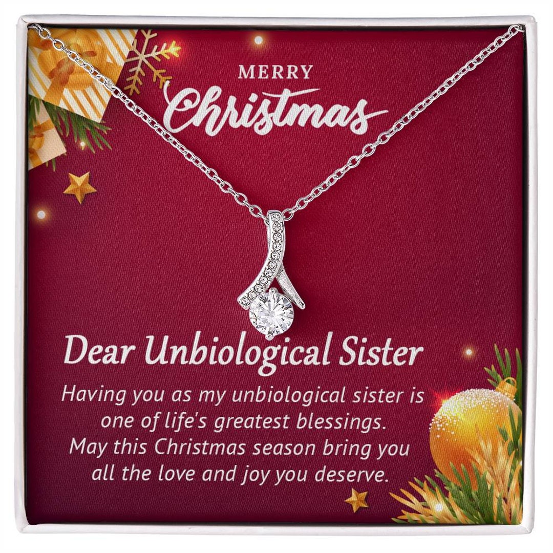Unbiological Sister Christmas Gift Alluring Beauty Etsy