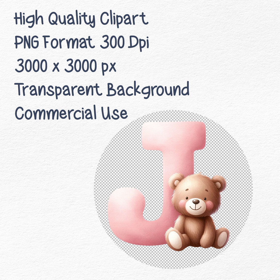Teddy Bear Alphabet,letters Png, Alphabet Png,nursery Decor, Cute Bear