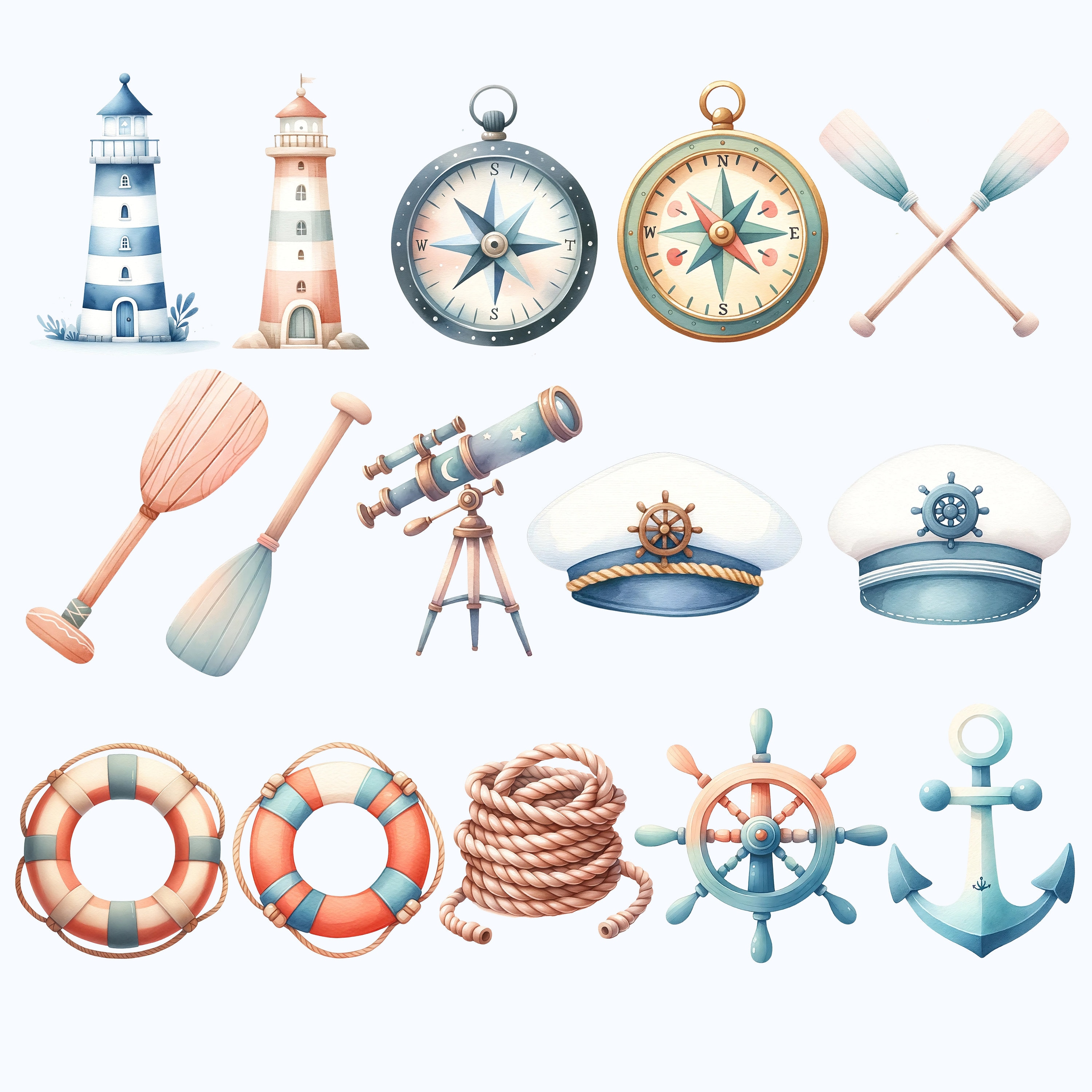 Little Sailor Watercolor Clipart,sailor Watercolor,sailboat Clipart,cute Navy Illustrations ...