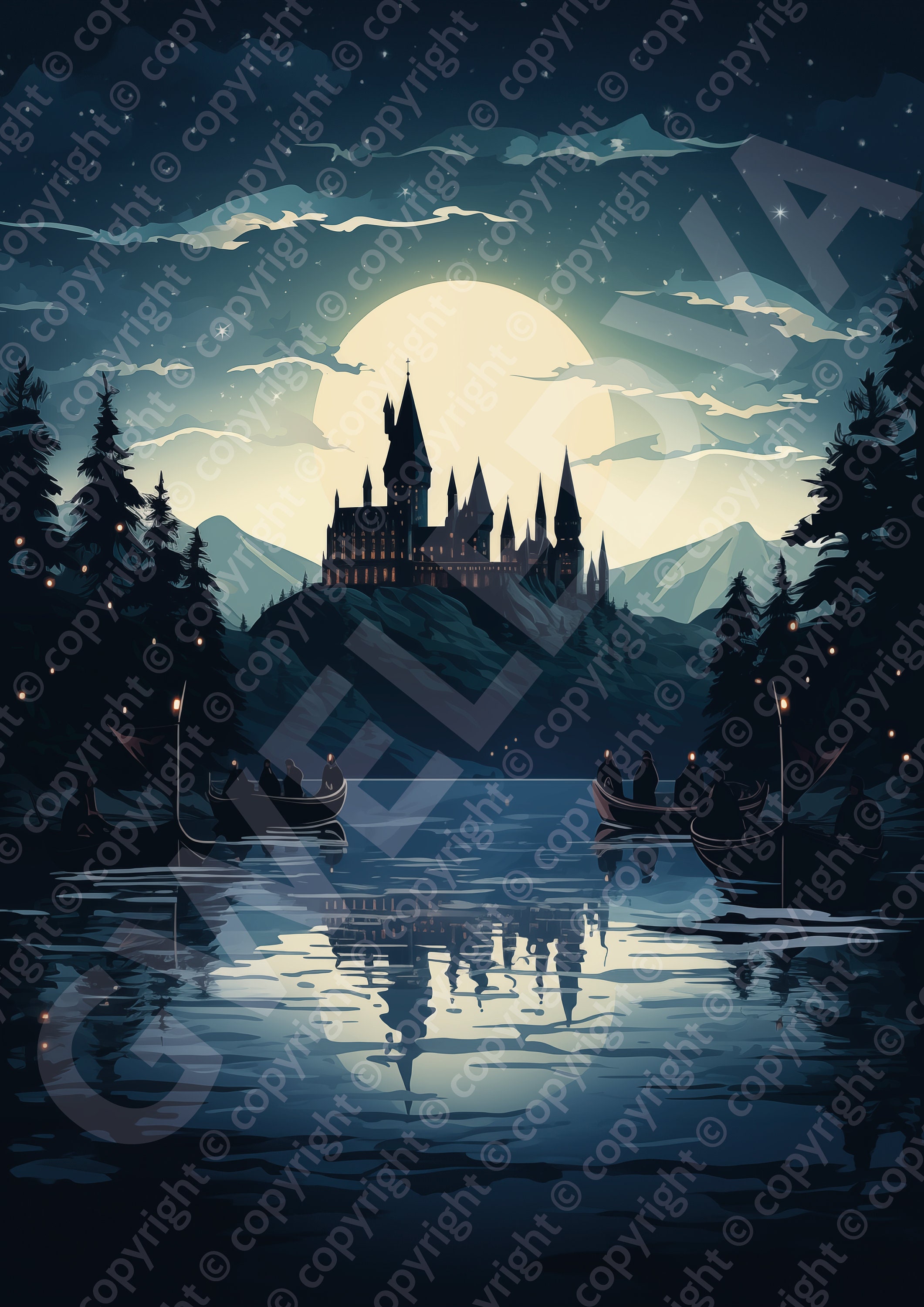 Hogwart at Night -  Sweden