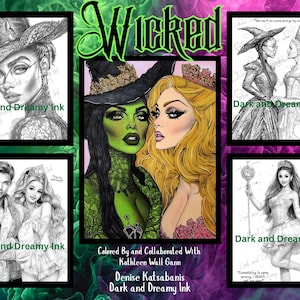 Wicked Grayscale Coloring Book: Detailed Illustrations (PDF Download)