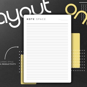 Printable Note Space Page, Notes Template, Note Taking, Writing Paper ...