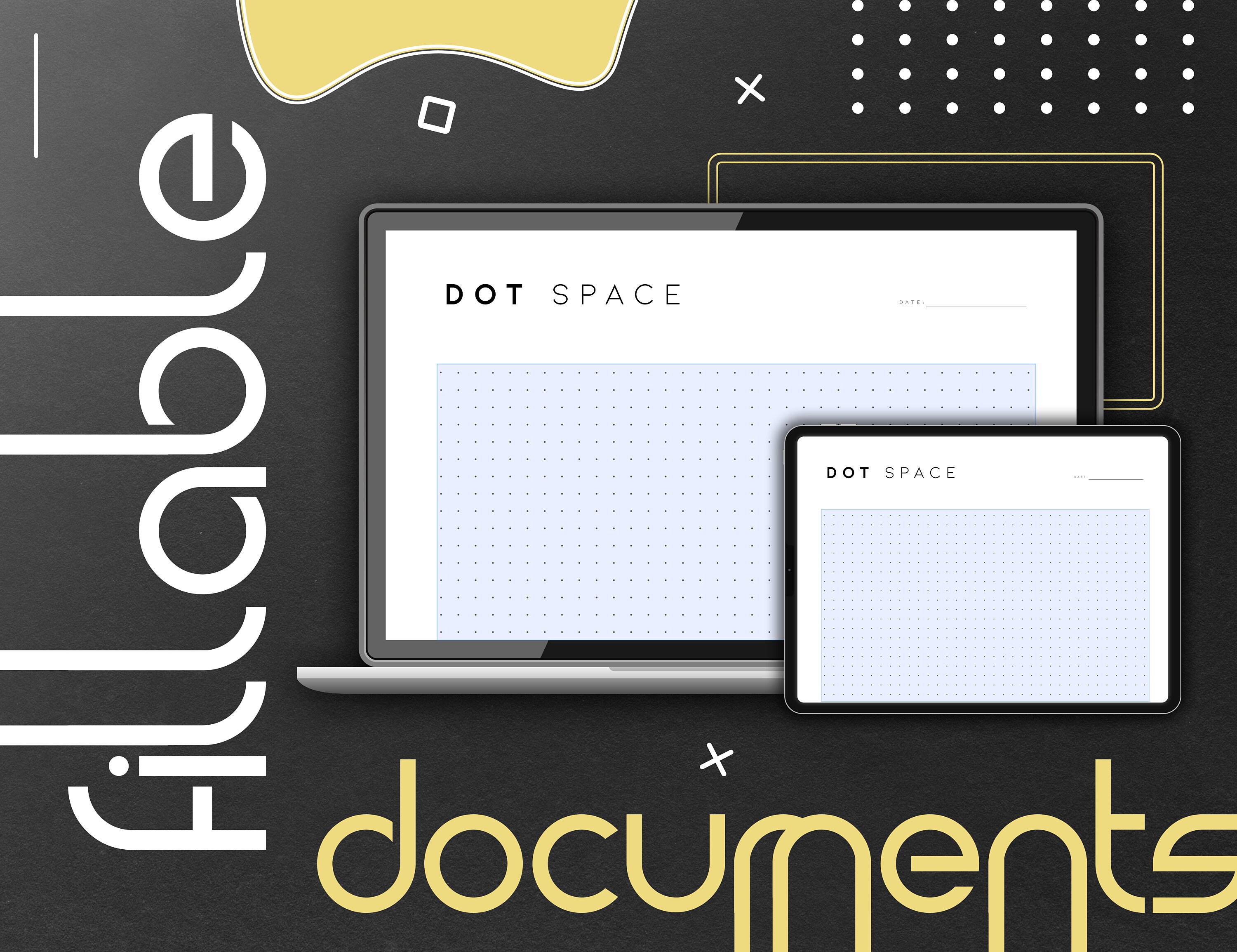 Dot Grid Paper Printable, Dot Graph Paper, Note Paper Template, Drawing ...