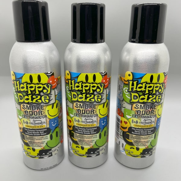 Smoke Odor Exterminator 7oz Air Freshener Spray, Happy Daze