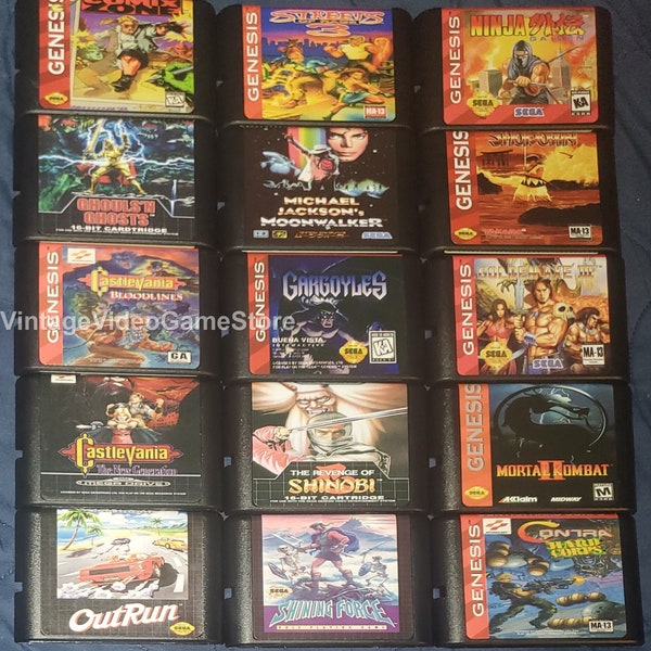 Sega Genesis Mega Drive Bundle Lot Collection Tested Working Rare Video Game