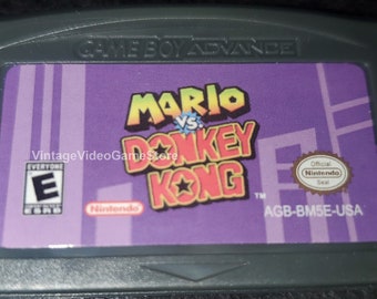 Mario vs DK GBA Game Cartridge Nintendo Game Boy Advance Video Game 2004