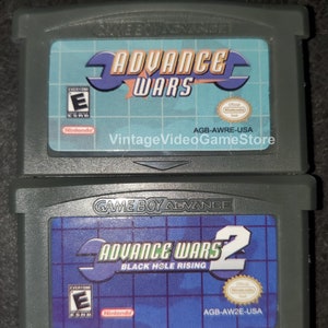 Advance Wars 1 Advance Wars 2 Black Hole Rising GBA Game Cartridge Nintendo Game Boy Advance