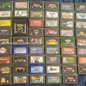 Pokemon Custom ROM GBA Game Cartridge Bundle Lot Variery Rare Nintendo Game Boy Advance Game Cartridge