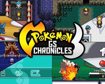 Pokemon GS Chronicles GBA Game Cartridge Rare GameBoy Advance Custom ROM