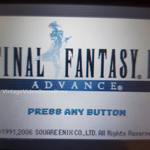 Final Fantasy 1 & 2 Dawn of Souls, IV, V, VI, Tactics Advance GBA Game Cartridge Bundle Lot Deal Nintendo Game Boy Advance FF IV Advance