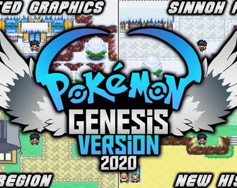 Pokemon Genesis GBA Rare GameBoy Advance Game Cartridge Custom ROM