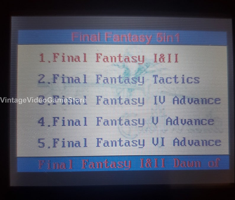 Final Fantasy 1 & 2 Dawn of Souls, IV, V, VI, Tactics Advance GBA Game Cartridge Bundle Lot Deal Nintendo Game Boy Advance FF Fivefold Pack