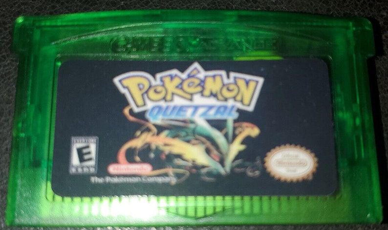 Pokemon Quetzal GBA Game Cartridge Gameboy Advance Rare Video Game Custom ROM image 5