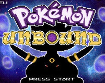 Pokemon Unbound GBA Game Cartridge Rare GameBoy Advance Custom ROM