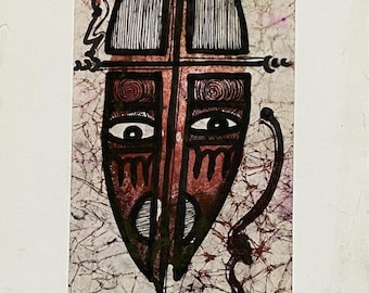Artwork titled Face behind the mask by Johnson  Agboola