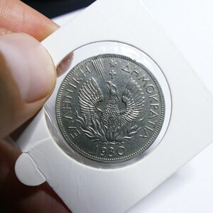 5 Drachme 1930 griechische Münze Münzen Griechenland