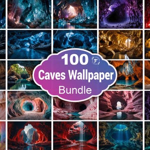 Caves Wallpaper, Spooky Cave Wallpaper, Mysterious Cave Background, Frozen Ice Cave Wallpaper, Crystal Cave Wallpaper, Hidden Cave Landscape