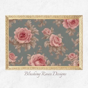 Vintage Floral Art Print Cottagecore Wall Print Shabby Chic Roses Art Farmhouse Wall Decor Gift For Mom Grandmother Gift Mothers Day Gift