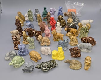 Wade Whimsies Figurines Found in Red Rose Tea - Vintage Ceramic Miniatures.