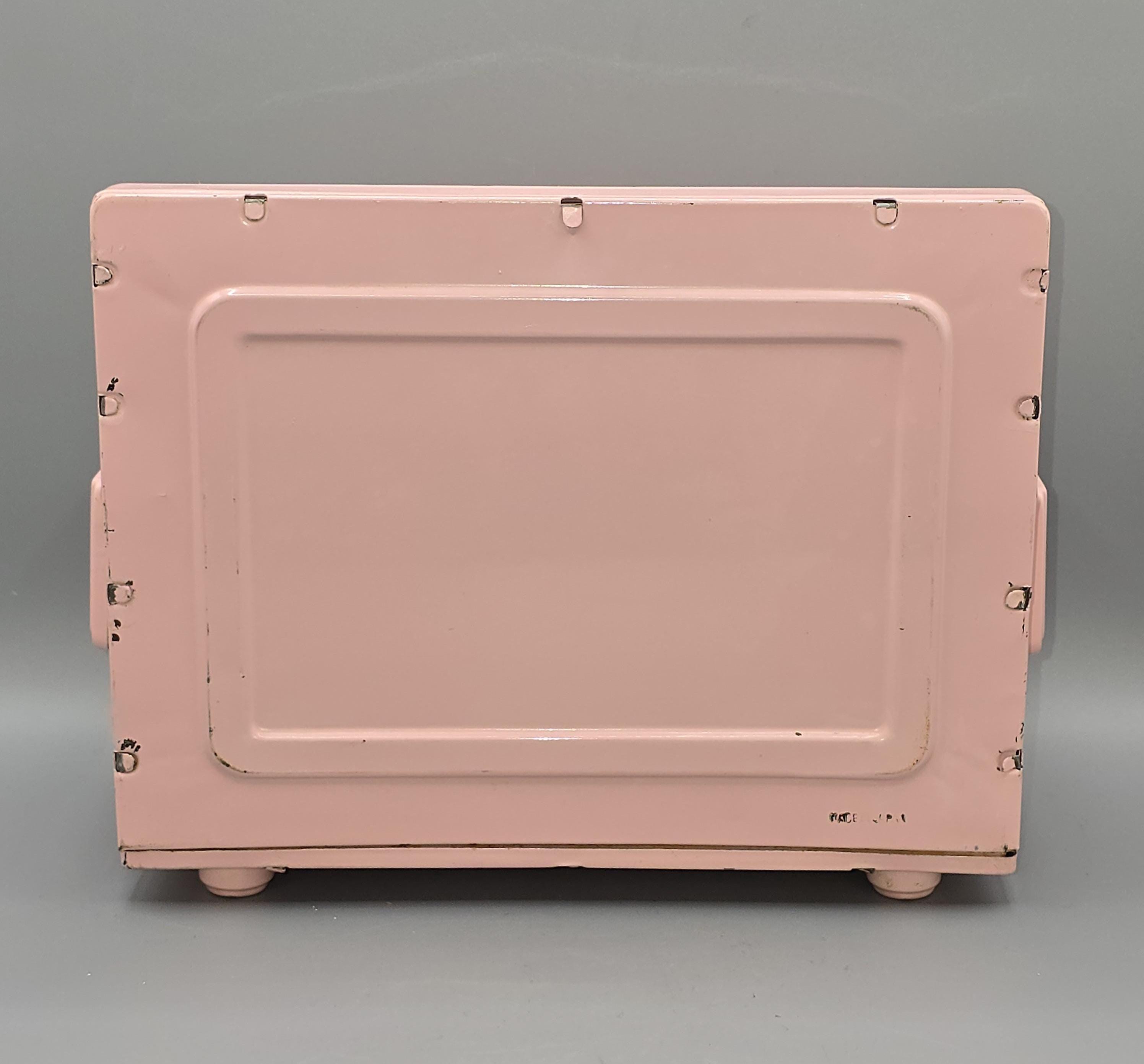1950s Pink Tin Toy Kitchen Sink & Stove, Battery Operated Nomura