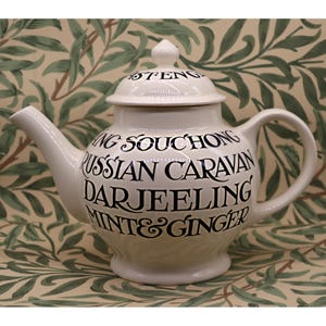 SELTENE Vintage Bridgewater Toast & Marmalade 4 Becher Teekanne LARGE Pot
