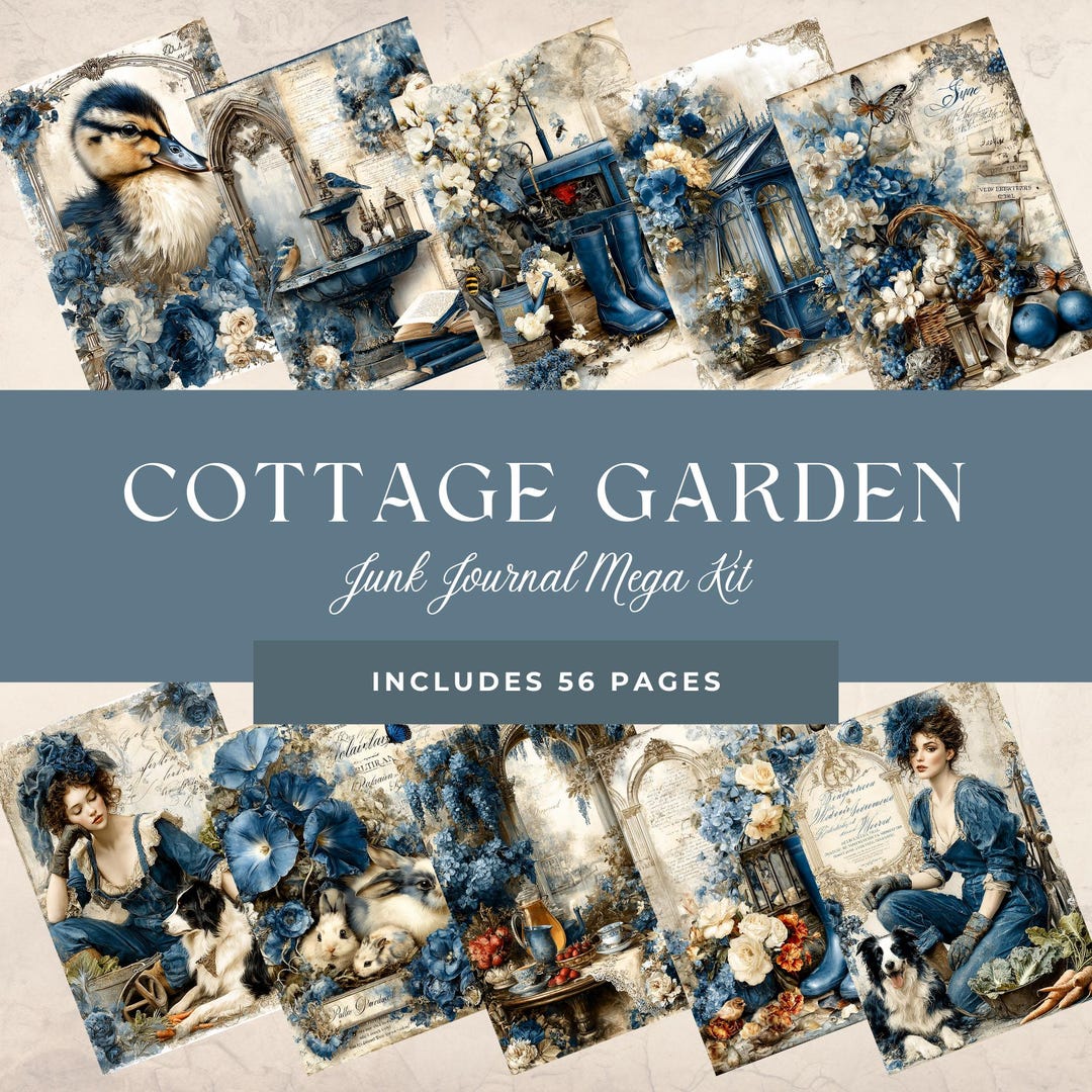 Cottage Garden Junk Journal Kit – Floral Ephemera - Etsy
