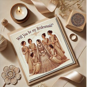 Will You Be My Bridesmaid? | Indian Bridesmaid Proposal Card | Desi Wedding Printable | South Asian Wedding Invite |  Bridesmaid Box