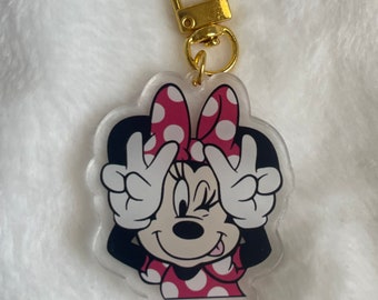 Polka dot key chain