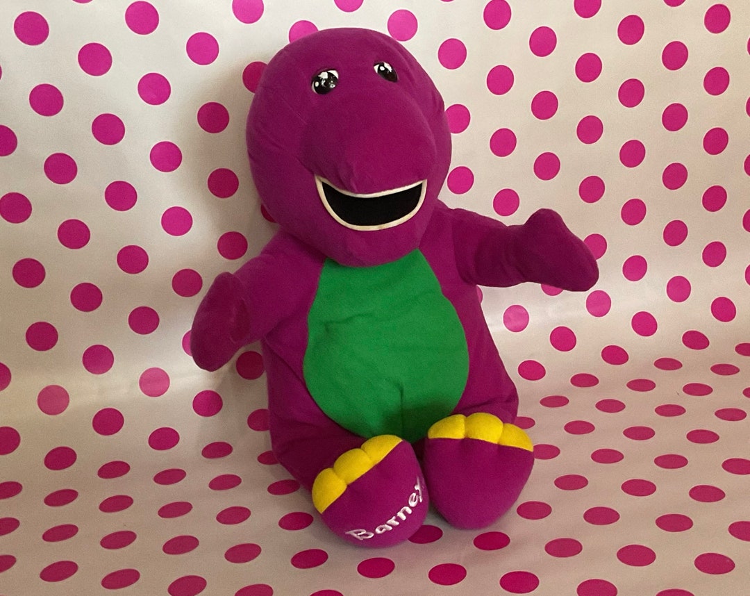 Vintage Barney Plush Push to Talk Toy 1998. Vintage 1990s Etsy